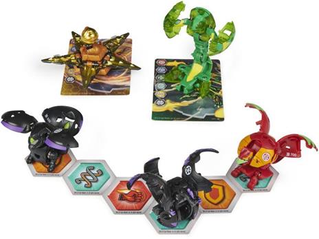 Bakugan Confezione da 5 Geogan Brawler, Geogan esclusivi Surturan e Sluggler e 3 action figure collezionabili - 5