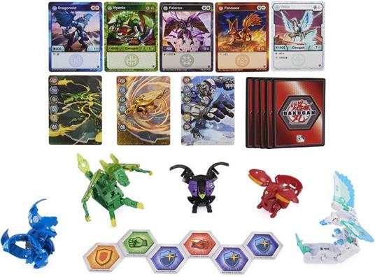 Bakugan Confezione da 5 Geogan Brawler, Geogan esclusivi Surturan e Sluggler e 3 action figure collezionabili - 6