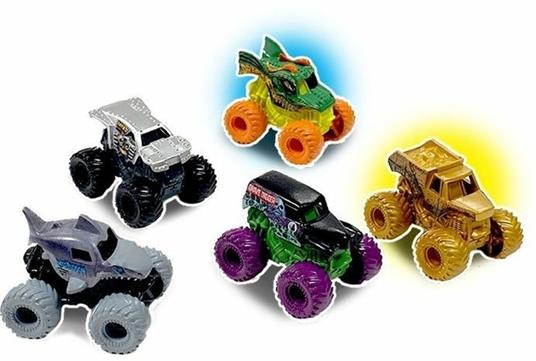 Monster Jam , Mini veicoli Monster Truck a sorpresa da collezione (i modelli possono variare), in scala 1:80