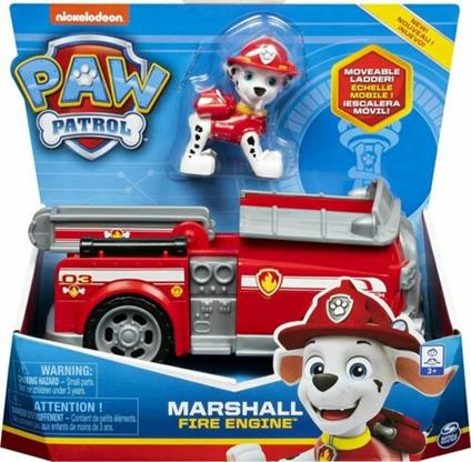 PAW Patrol , camion dei pompieri di Marshall con personaggio per bambini dai 3 anni in su