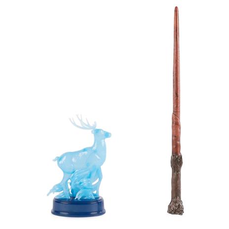 Wizarding World Harry Potter, Patronus Spell Wand da 33 cm con personaggio a forma di cervo - 2