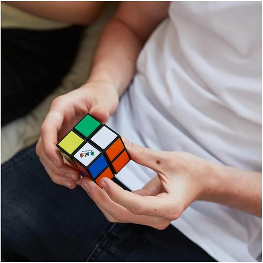 Rubik's Mini, classico abbinamento di colori 2x2, giocattolo rompicapo tascabile per allenare il cervello, 6063963 - 3