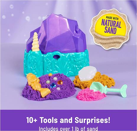 Kinetic Sand Playset Il Cristallo della Sirenetta Sabbia Colorata - 6064333 - 2