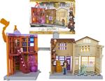 Wizarding World Harry Potter, Magical Minis set di gioco Diagon Alley 3-in-1 con luci e suoni, 2 personaggi e 21 accessori, giocattoli per bambini dai 6 anni in su