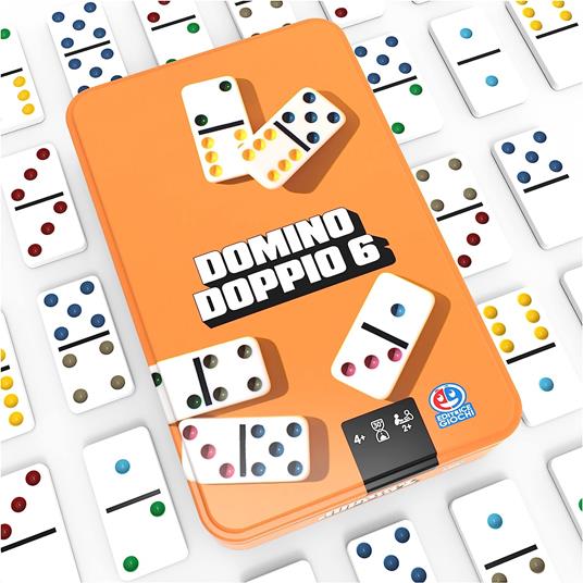 Domino da viaggio, in confezione metallo. Gioco da tavolo - Editrice Giochi  - Domino - Giocattoli