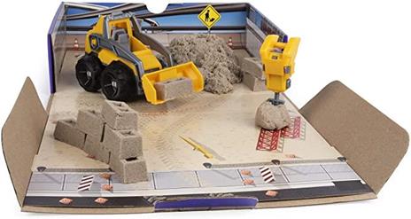 Kinetic Sand Set Cantiere con Veicolo da Lavoro, 454Gr di Sabbia, dai 3 Anni, 6044178 - 8