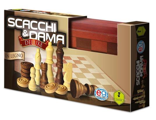 Dama & Scacchi In Legno Deluxe - Editrice Giochi - Editrice Giochi Classic  Games - Scacchi e dama - Giocattoli | IBS