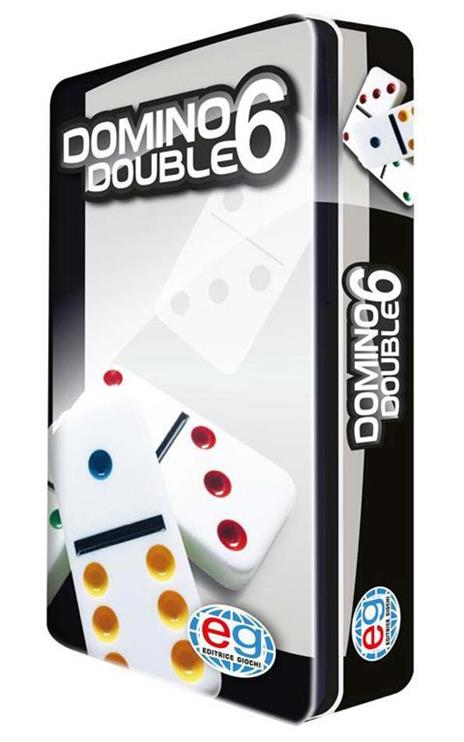 Editrice Giochi, giochi da tavolo classici Domino da viaggio, in confezione  di metallo