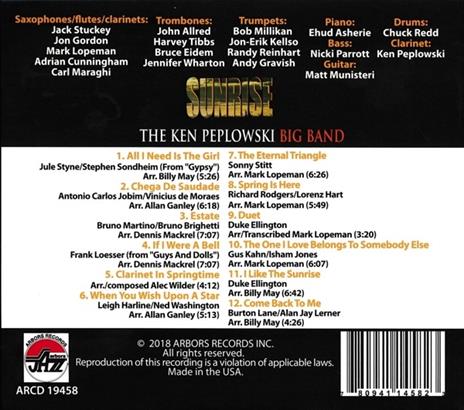 Sunrise. Ken Peplowski Big Band - CD Audio di Ken Peplowski - 2