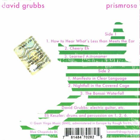 Prismrose - CD Audio di David Grubbs - 2