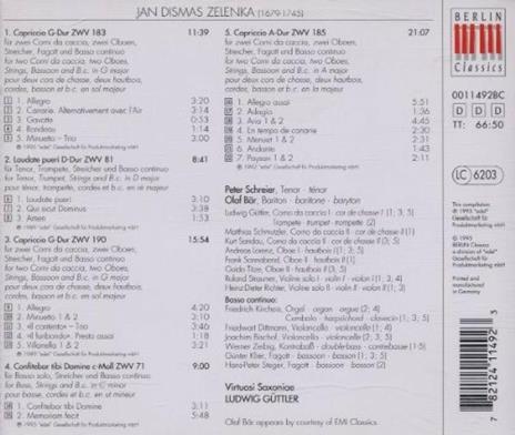 Laudate Pueri - Confitebor - Capricci - CD Audio di Jan Dismas Zelenka - 2