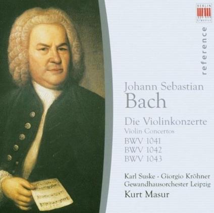 Concerti per violino BWV1040, BWV1041, BWV1042 - CD Audio di Johann Sebastian Bach,Kurt Masur,Gewandhaus Orchester Lipsia
