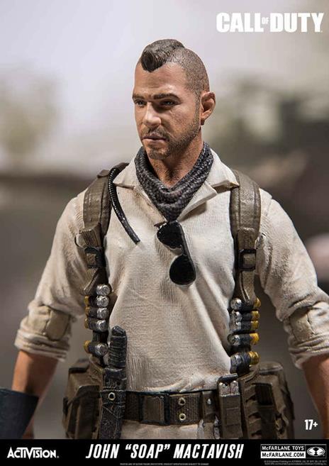 Mcfarlane Call Of Duty John Soap Mactavish Action Figure New! - 4