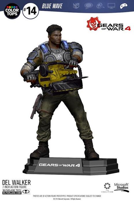 Mcfarlane Tops Gears Of War 4 Del Walker 18 Cm Action Figure Statue - 3