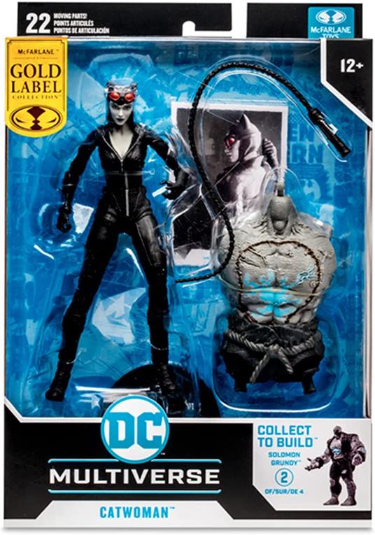 Dc Gaming Build A Action Figura Catwoman Gold Label (batman: Arkham City)  18 Cm Mcfarlane Toys - McFarlane Toys - TV & Movies - Giocattoli