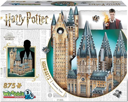 Wrebbit W3D-2015 Puzzle 3D Hogwarts Astronomy Tower, 875 Pezzi