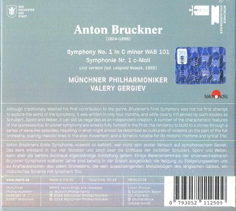 Sinfonia n.1 - CD Audio di Anton Bruckner,Valery Gergiev,Münchner Philharmoniker - 2