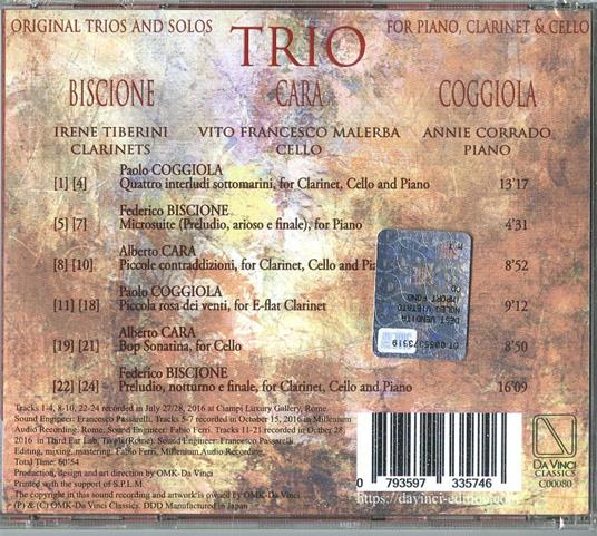 Trio - CD Audio di Federico Biscione,Alberto Cara,Paolo Coggiola - 2