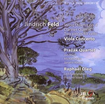 Concerto per viola - Quartetto n.4 - Quintetto con clarinetto - 2 Pezzi per violoncello - SuperAudio CD ibrido di Jindrich Feld,Prazak Quartet