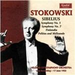 Sinfonie n.1, n.7 - Finlandia - Pelleas e Melisande - CD Audio di Jean Sibelius,Leopold Stokowski