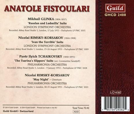 Russian Orchestral Suites - CD Audio di Anatole Fistoulari - 2