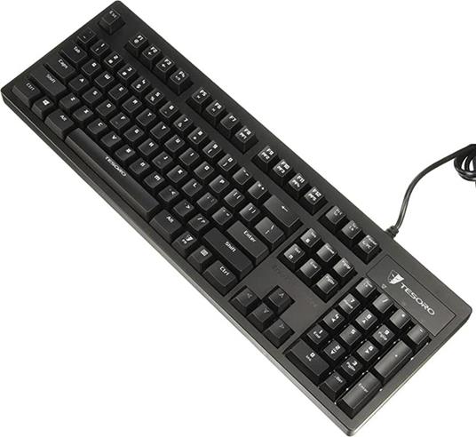 Tesoro TS-G7NL-BW Excalibur Tastiera, Layout US, Nero/Blu