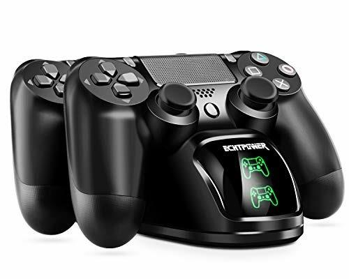 Ricarica Controller PS4 ,ECHTPower PS4 Docking Station e Indicatore di LED Base di Ricarica Controller Doppia Stazione di Ricarica per Sony Playstation4 Controller Wireless / Slim /Pro