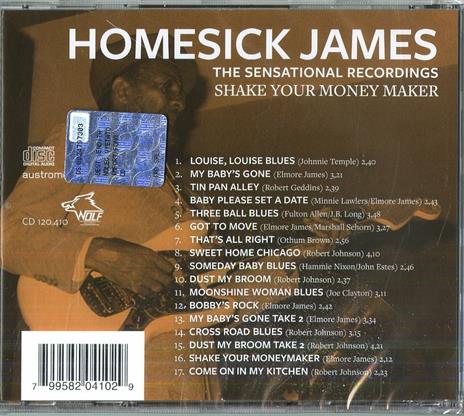 Shake Your Money Maker - CD Audio di Homesick James - 2