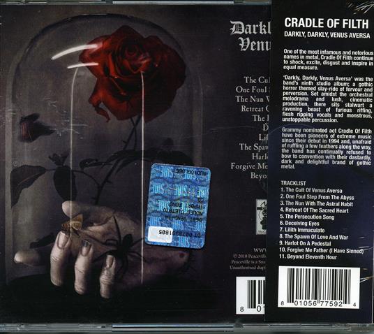 Darkly Darkly Venus Aversa - CD Audio di Cradle of Filth - 2