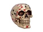 SKULL ORNAMENT HAND GOLDEN PLAYING CARD STATUA NEMESIS NOW