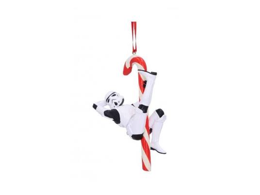 Original Stormtrooper Hanging Tree Ornament Candy Cane 12 Cm Nemesis Now