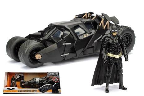 Batman The Dark Knight 2008 Batmobile W/ Figure 1:24 Model Baljada98261 - 2