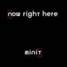 Now Right Here - CD Audio di Minit