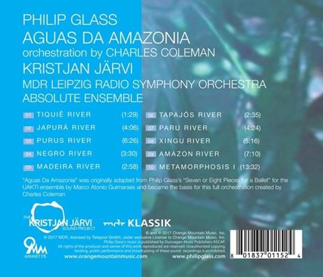 Aguas da Amazonia - CD Audio di Philip Glass - 2