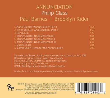 Annunciation - CD Audio di Philip Glass - 2