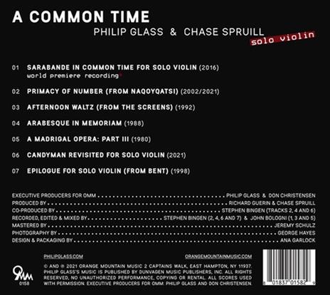A Common Time - CD Audio di Philip Glass,Chase Spruill - 2