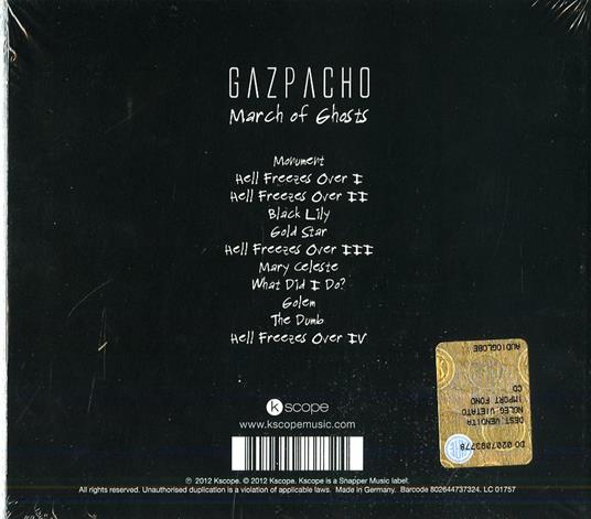March of Ghosts - CD Audio di Gazpacho - 2