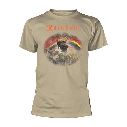 Natural T-Shirt Unisex Tg.L Rainbow: Rising Distressed