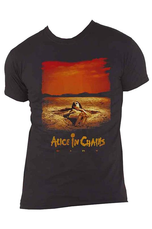 Black T-Shirt Unisex Tg.M Alice In Chains: Dirt