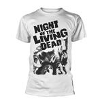 T-Shirt Unisex Tg. M Plan 9 - Night Of The Living Dead White