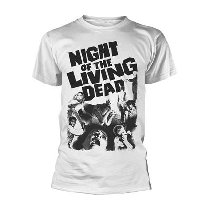 T-Shirt Unisex Tg. S Plan 9 - Night Of The Living Dead White