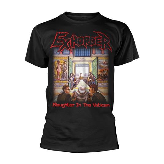 T-Shirt Unisex Tg. L Exhorder - Slaughter In The Vatican