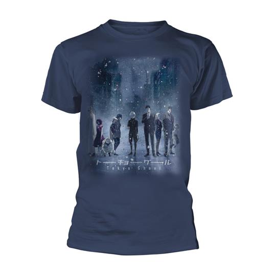 Tokyo Ghoul T Shirt Frosty Stance Nuovo Ufficiale Manga Uomo Blu Size XL