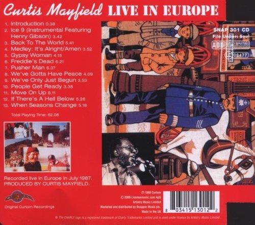 Live in Europe - CD Audio di Curtis Mayfield - 2