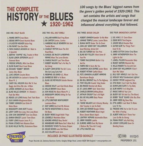 The Complete History of the Blues - CD Audio - 2