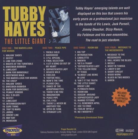 Little Giant - CD Audio di Tubby Hayes - 2