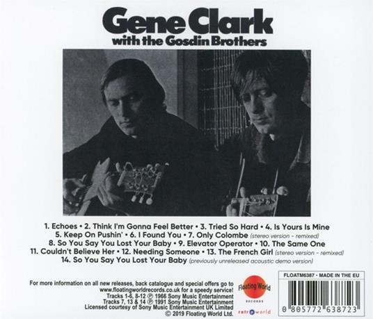 Gene Clark with the Gosdin Brothers (Reissue) - CD Audio di Gene Clark