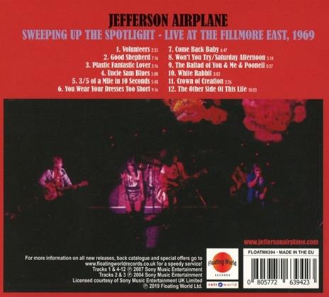 Sweeping Up... (Reissue) - CD Audio di Jefferson Airplane - 2