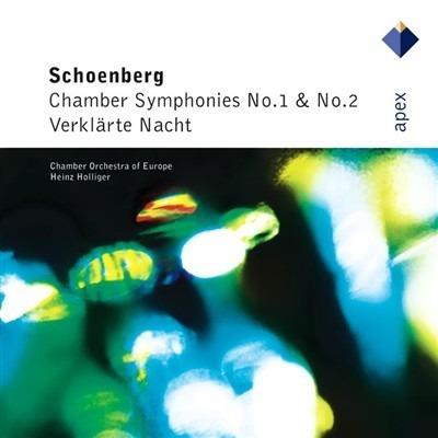 Sinfonie da camera n.1, n.2 - Notte trasfigurata (Verklärte Nacht) - CD Audio di Arnold Schönberg,Heinz Holliger,Chamber Orchestra of Europe