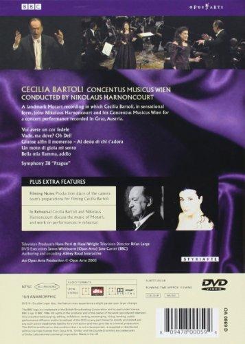 Arie, Sinfonia n.38 (DVD) - DVD di Cecilia Bartoli,Wolfgang Amadeus Mozart,Nikolaus Harnoncourt,Concentus Musicus Wien - 2